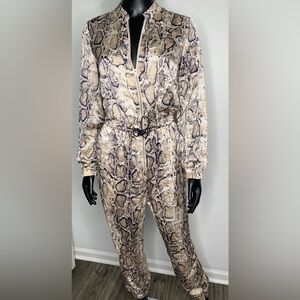 Snakeskin Print Jumpsuit